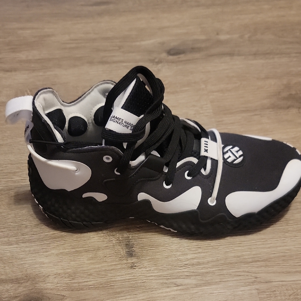 Black and White High-Top Sneakers